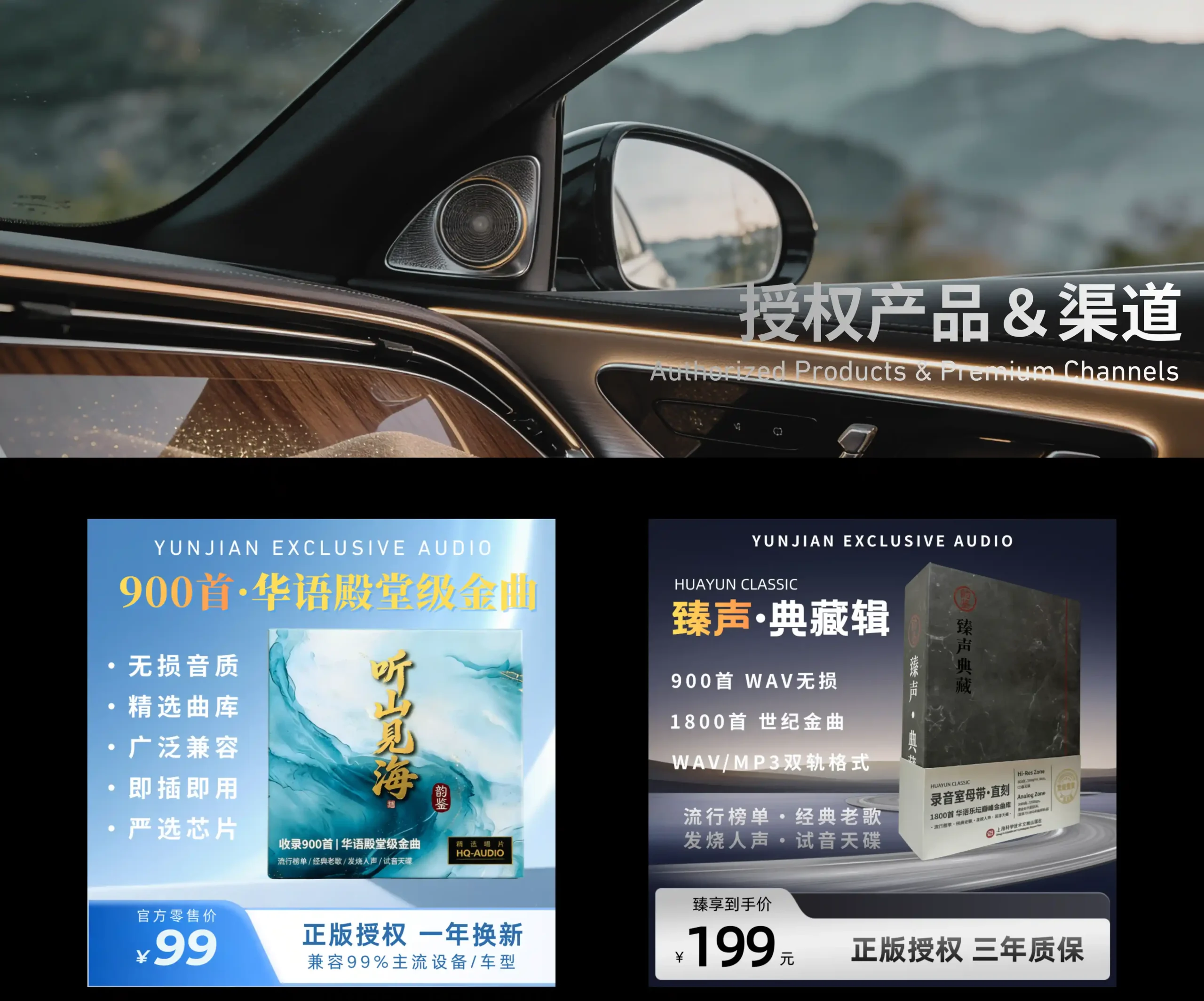 授权产品及渠道